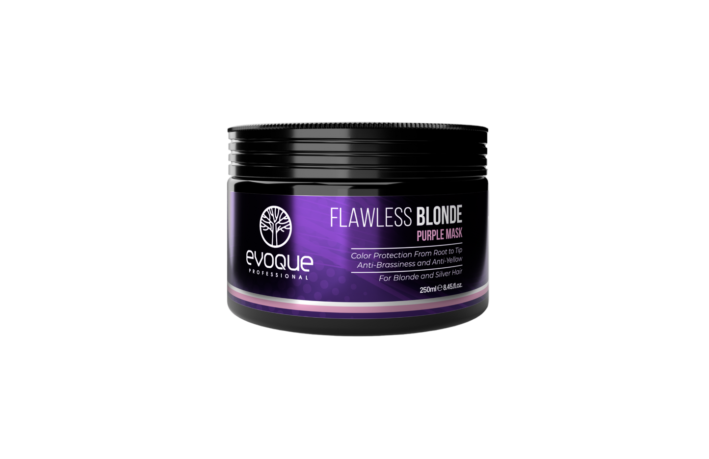 Evoque Flawless Blonde Purple Mask jar